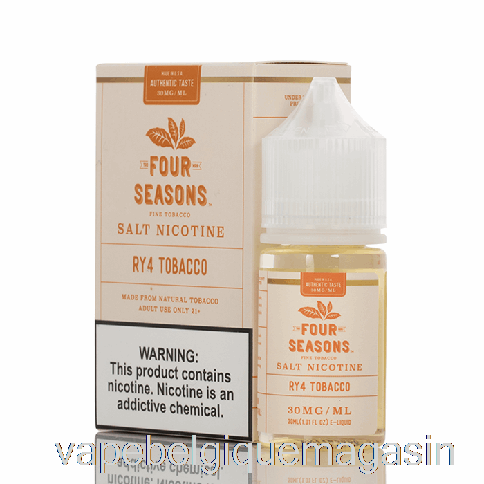 Vape Belgique Ry4 Sel De Tabac - Quatre Saisons - 30ml 30mg